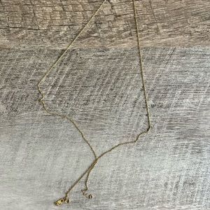 Solid 14k gold delicate chain necklace